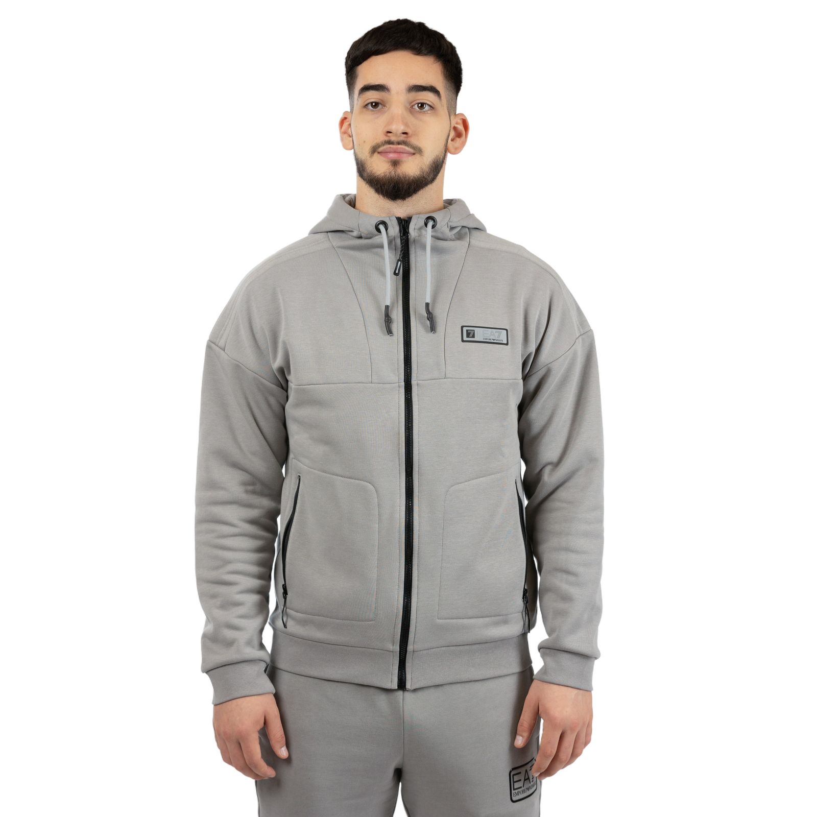 Hanorac EMPORIO ARMANI EA7 pentru barbati NATURAL VENTUS7 M HOODIE FZ BR - 6RPM43PJRCZ01920