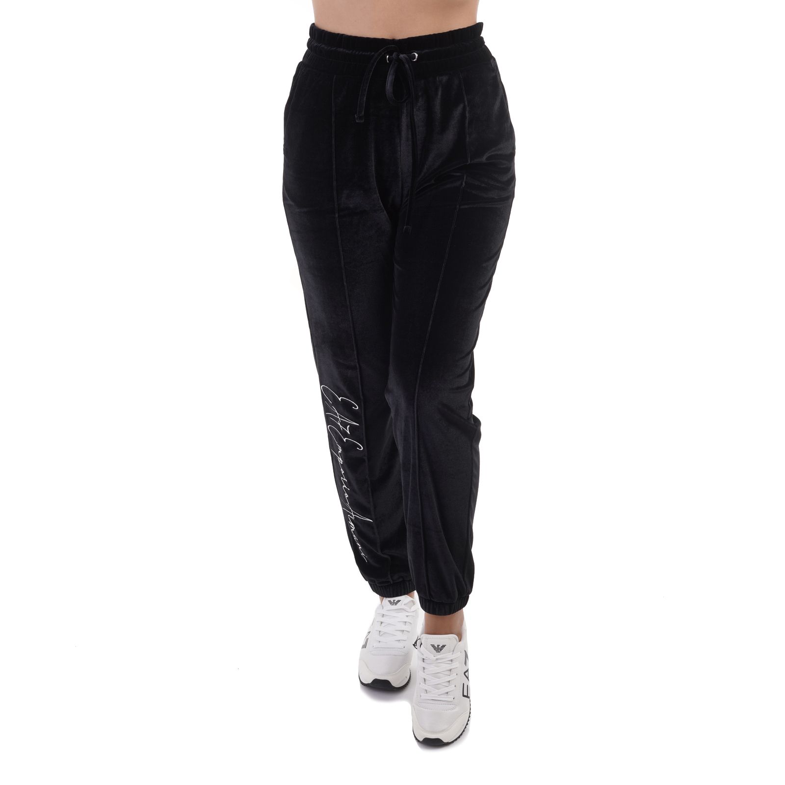 Pantaloni trening EMPORIO ARMANI EA7 pentru femei TRAIN ATHLETIC VELOUR W PANTS - 6LTP72TJDWZ01200