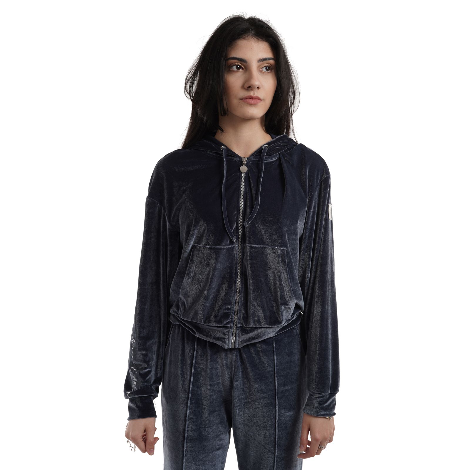 Hanorac EMPORIO ARMANI EA7 pentru femei TRAIN ATHLETIC VELOUR W HOODIE FZ - 6LTM31TJDWZ01543