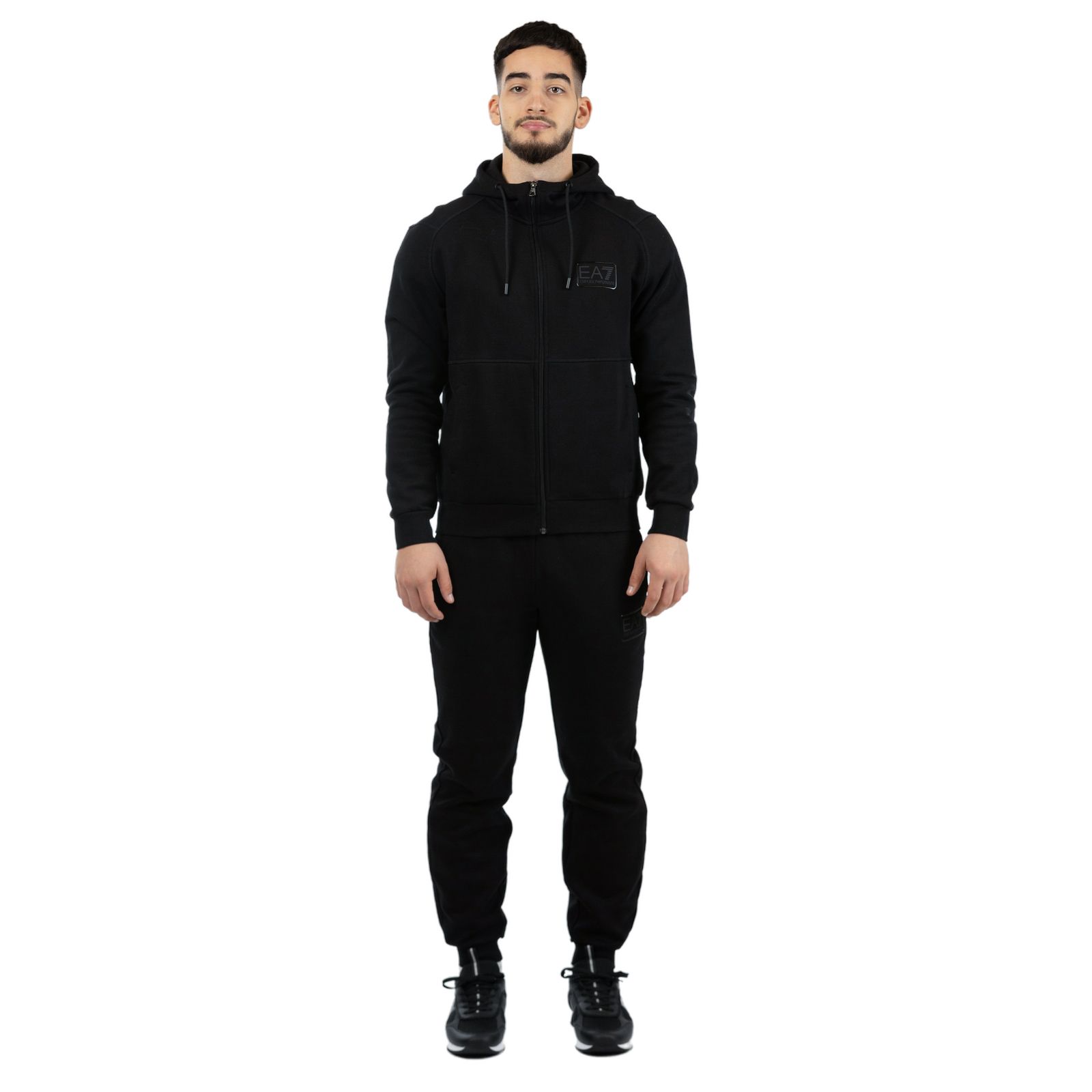 Trening EMPORIO ARMANI EA7 pentru barbati TRAIN CORE ID M LABEL T-SUIT TT HOODED FZ CH BR - 6RPV68PJ07Z01200