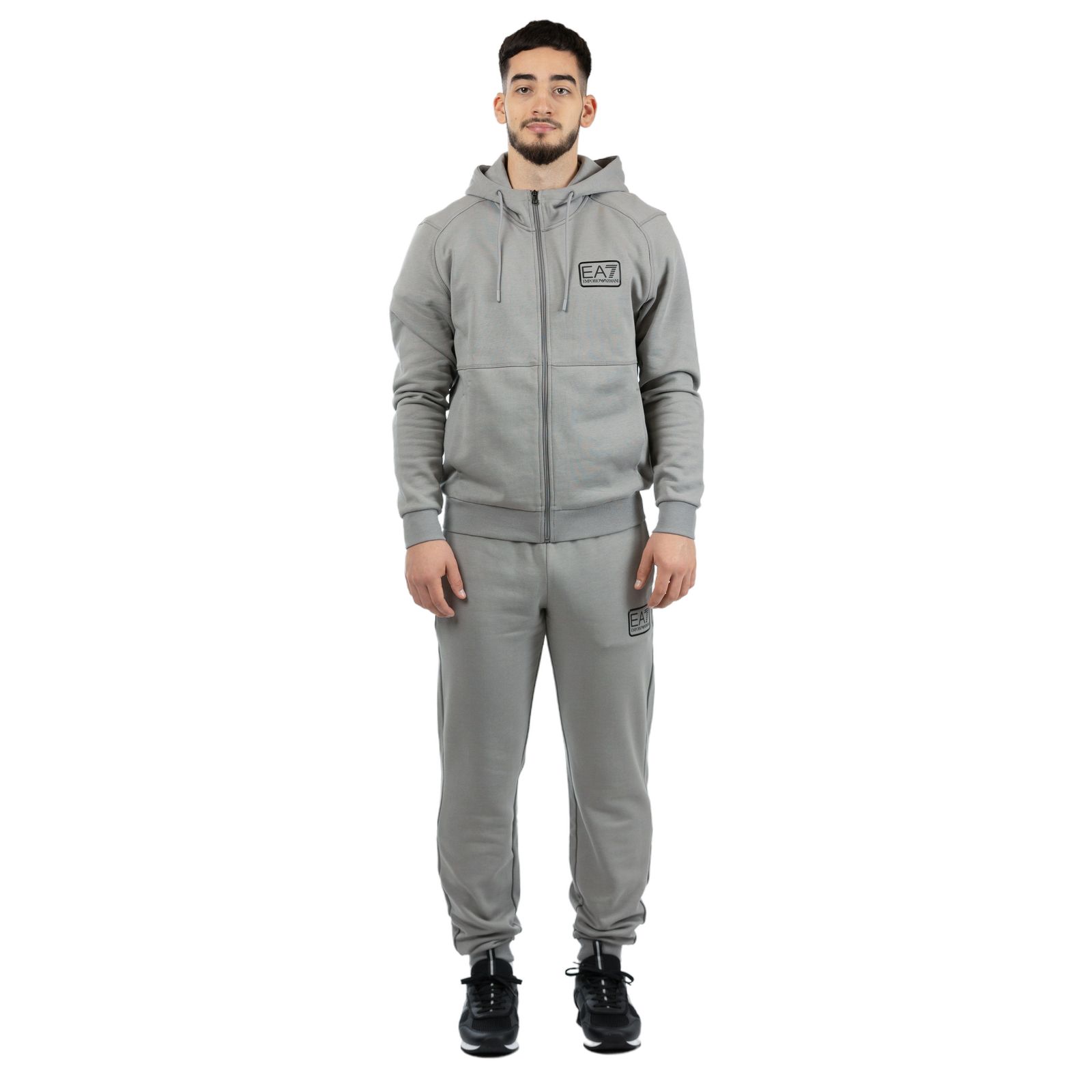 Trening EMPORIO ARMANI EA7 pentru barbati TRAIN CORE ID M LABEL T-SUIT TT HOODED FZ CH BR - 6RPV68PJ07Z01920