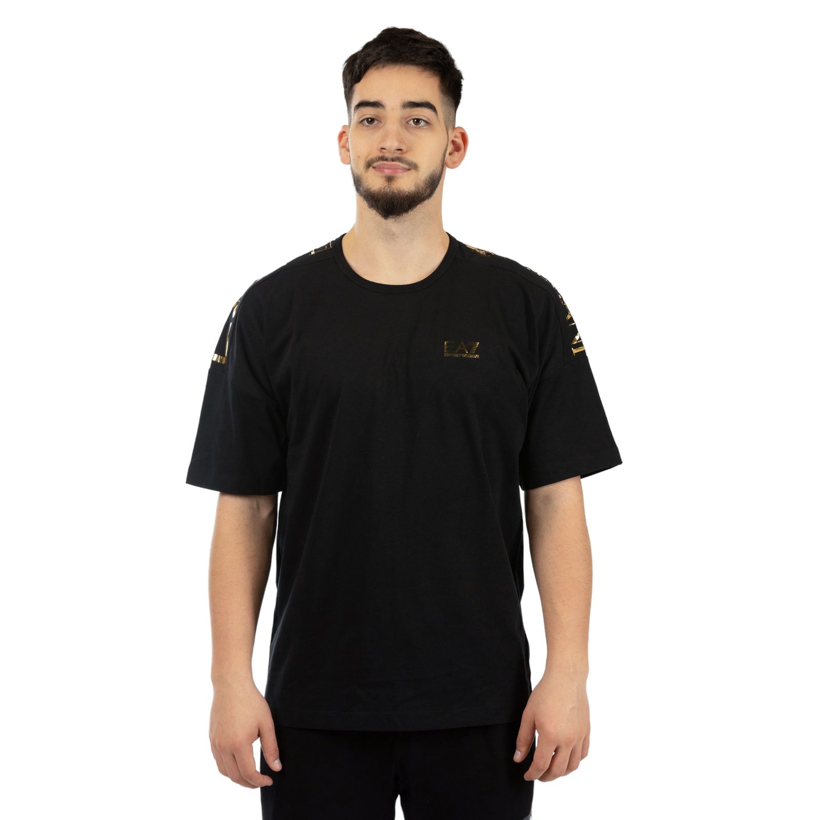 Tricou EMPORIO ARMANI EA7 pentru barbati TRAIN LOGO SERIES M EXTENDED LOGO TEE SS - 6RPT10PJ7CZ00208