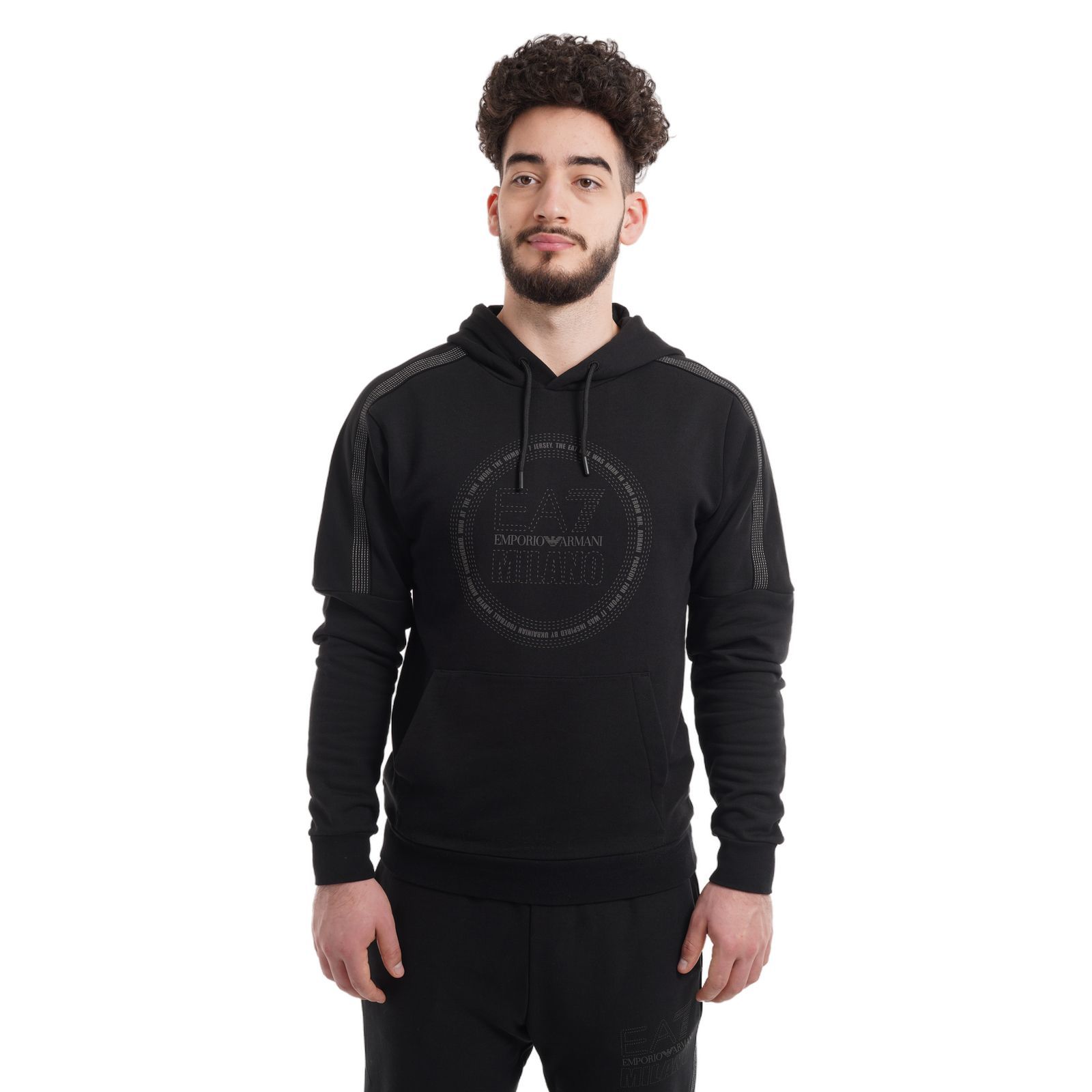 Hanorac EMPORIO ARMANI EA7 pentru barbati TRAIN LOGO SERIES M HOODIE RN MILANO - 3DPM65PJTKZ01200