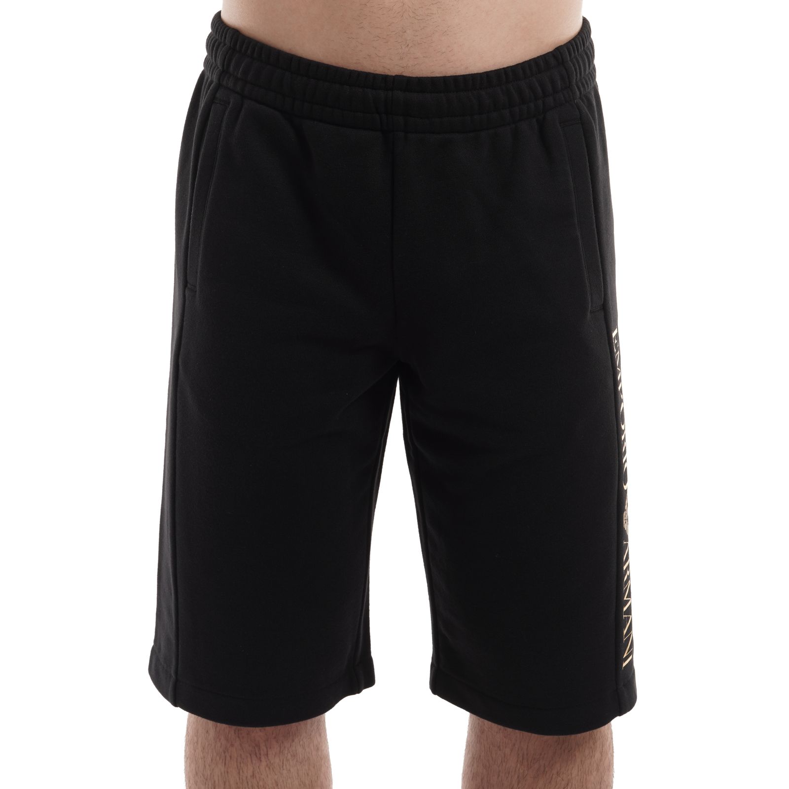 Short EMPORIO ARMANI EA7 pentru barbati TRAIN LOGO SERIES M OVERSIZE LOGO BERMUDA COFT - 3RPS57PJLSZ00208