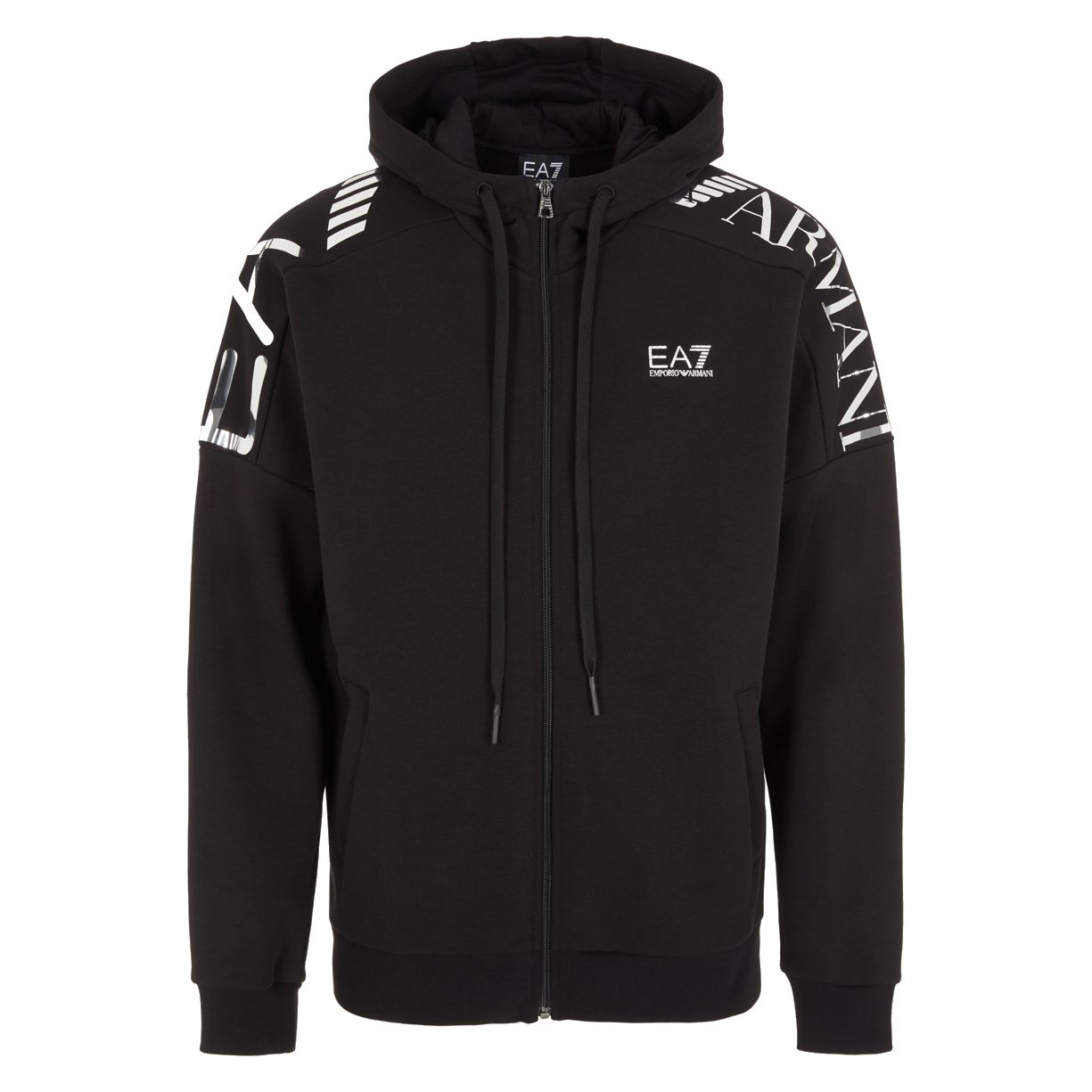 Hanorac EMPORIO ARMANI EA7 pentru barbati TRAIN LOGO SERIES M T-TOP HOODIE FZ EXTENDED LOGO - 6RPM24PJHLZ01200