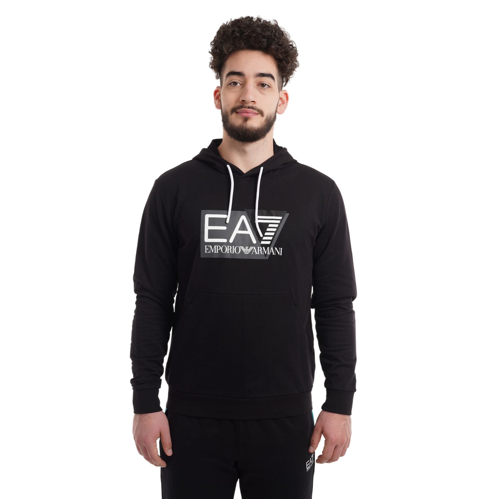 Hanorac EMPORIO ARMANI EA7 pentru barbati TRAIN VISIBILITY M HOODIE RN COFT - 3DPM62PJ05Z01200