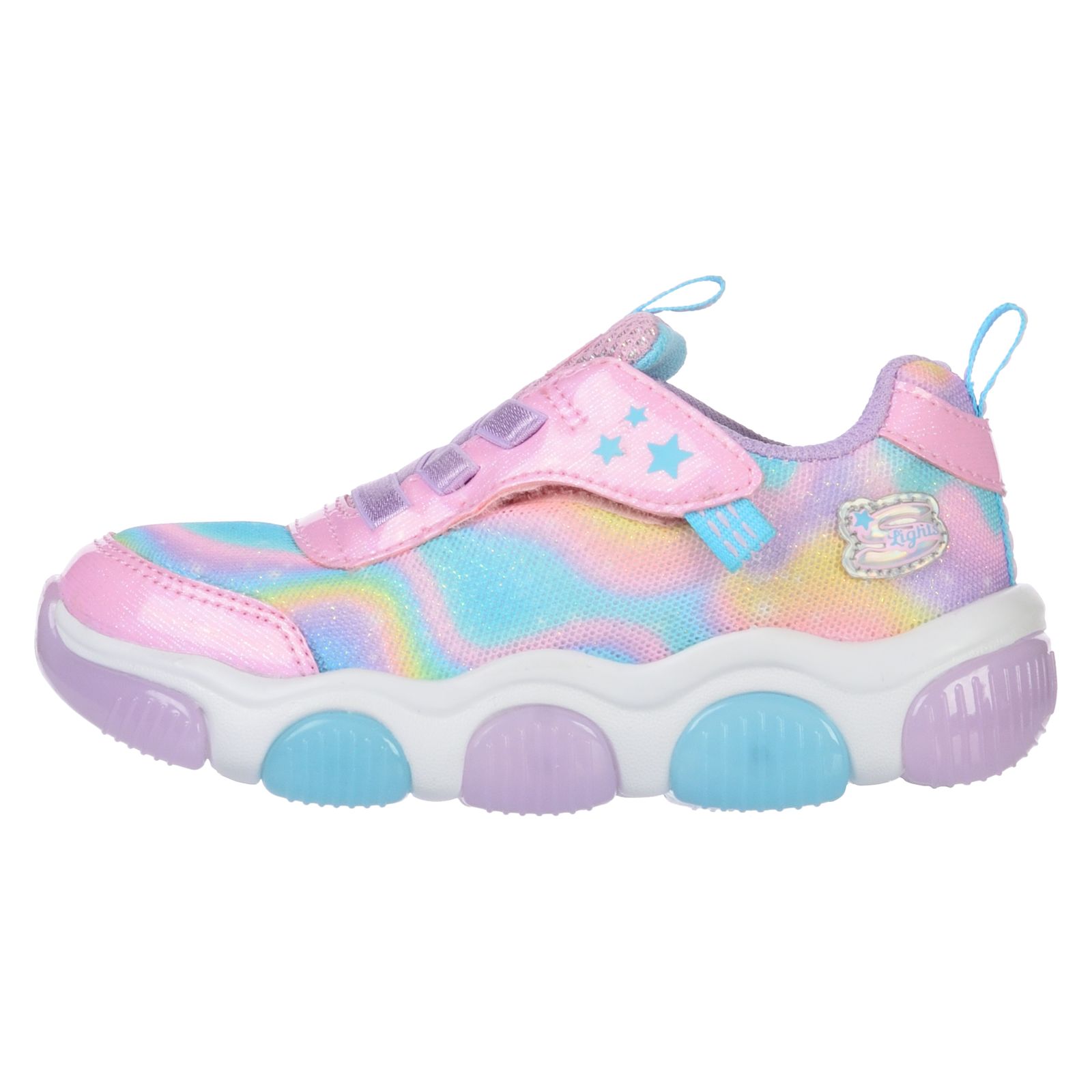 Pantofi sport SKECHERS pentru copii MIGHTY GLOW - SWIRL - 303160NPKMT