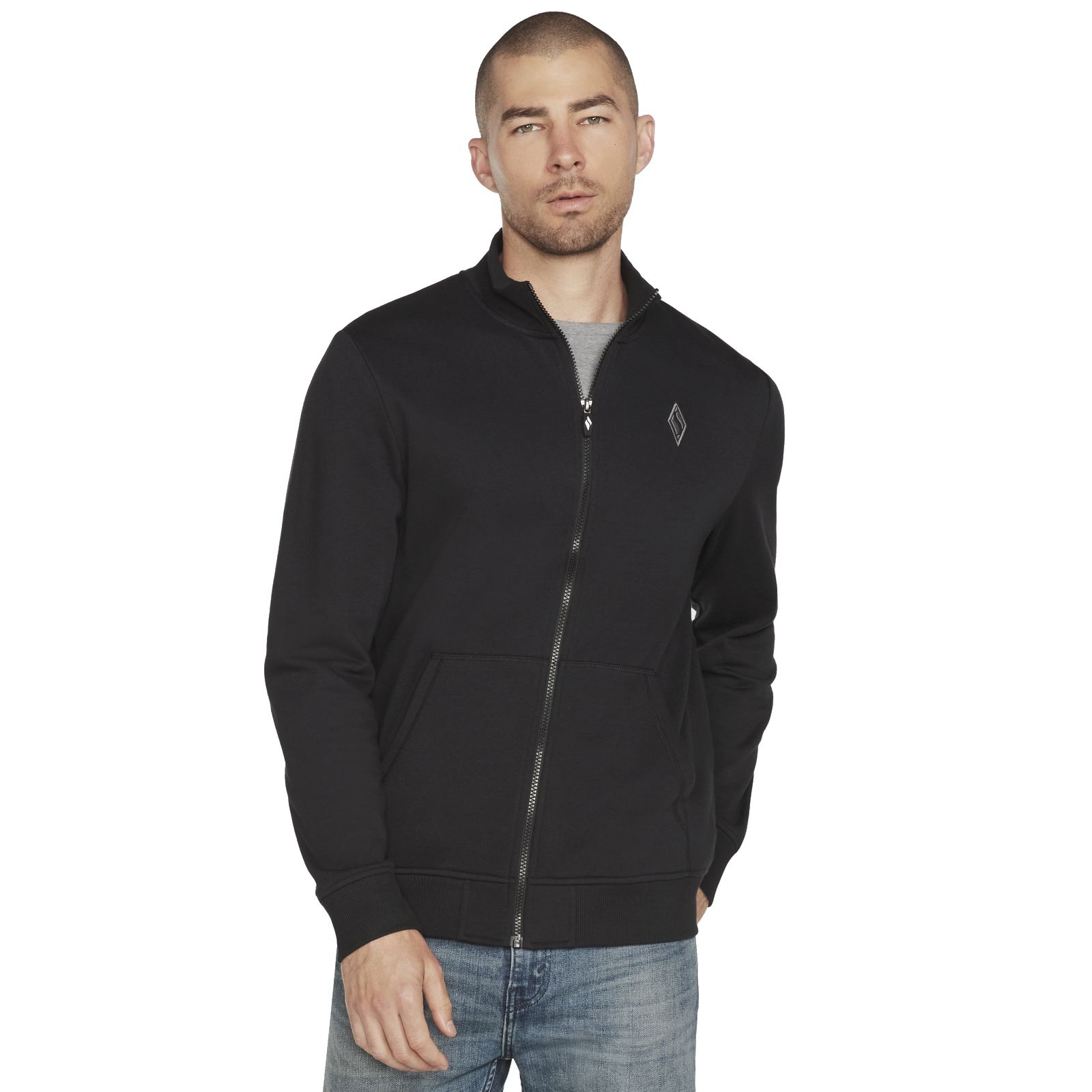 Bluza trening SKECHERS pentru barbati THE HOODLESS HOODIE - M3JA195BLK