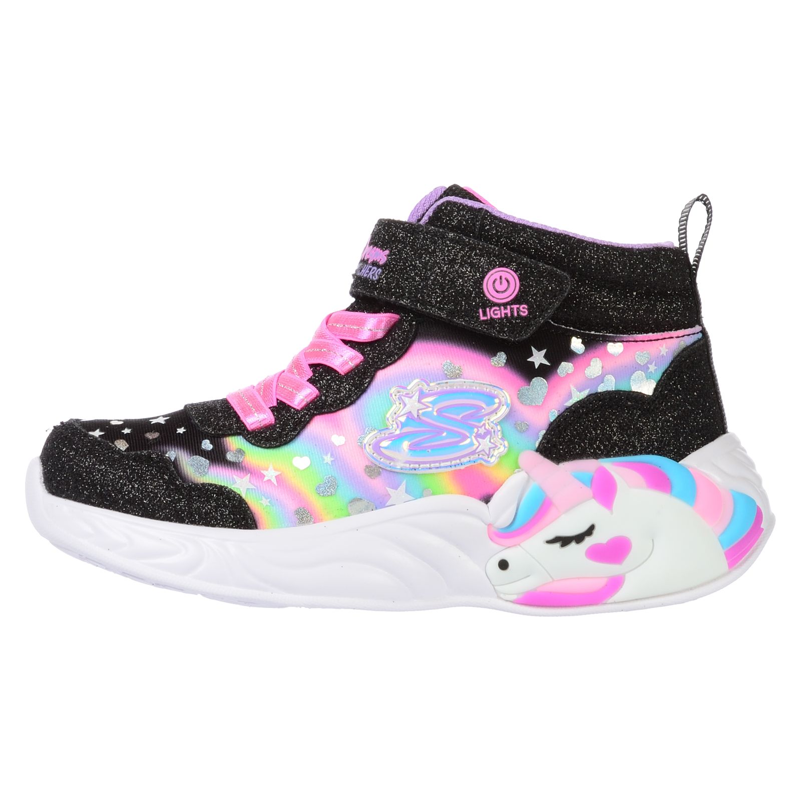 Ghete SKECHERS pentru copii UNICORN DREAMS-MAGIC - 302332LBKMT