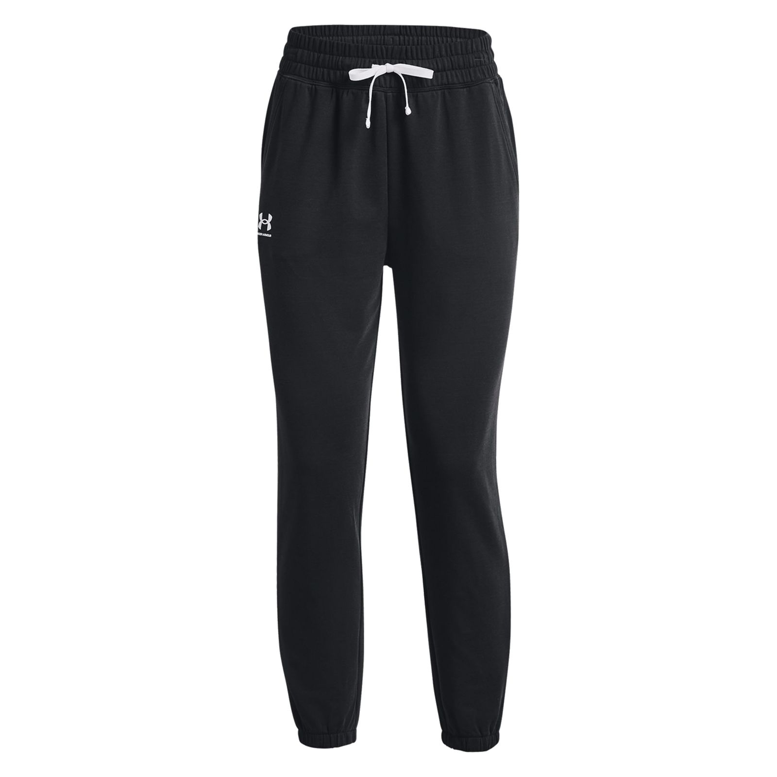 Pantaloni trening UNDER ARMOUR pentru femei RIVAL TERRY JOGGER - 1369854001