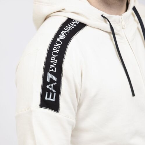 HANORAC EMPORIO ARMANI EA7 TRAIN LOGO SERIES M TAPE HOODIE FZ COFT