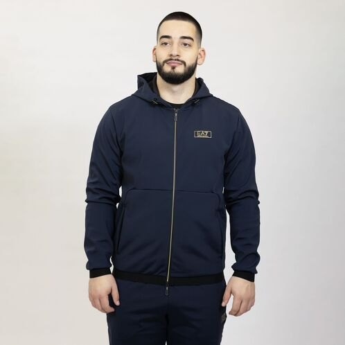 HANORAC EMPORIO ARMANI EA7 TRAIN GOLD M LABEL HOODIE