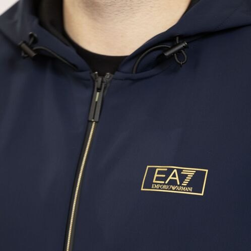 HANORAC EMPORIO ARMANI EA7 TRAIN GOLD M LABEL HOODIE